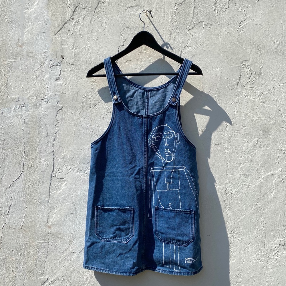 women’s small denim baby doll dress